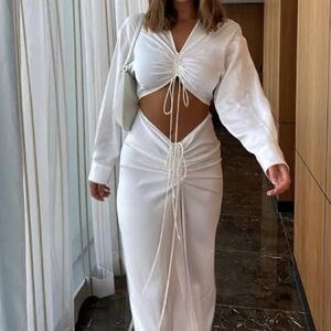 Christopher Esber White Skirt Set